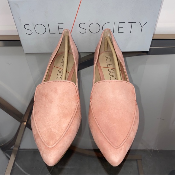 Sole Society Blush Pink Loafers - Picture 3 of 6